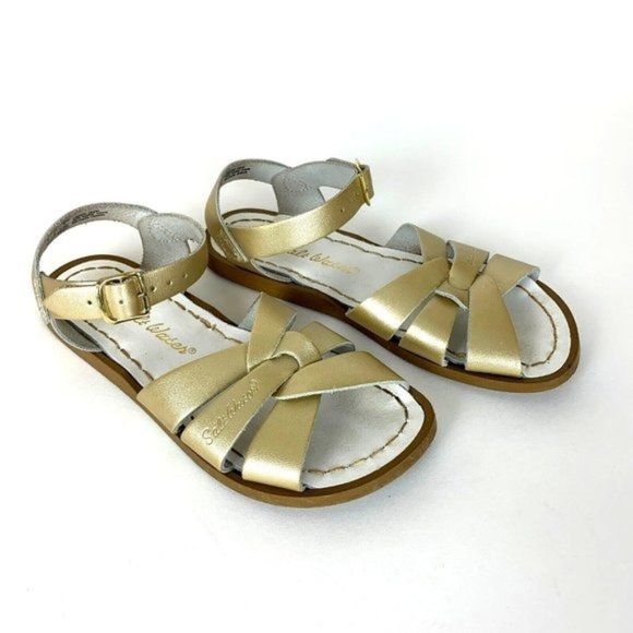 Salt Water Sandals by Hoy Other - Salt Water by Hoy Sandals Gold Original Girls 1 Strap Buckle Classic Waterproof